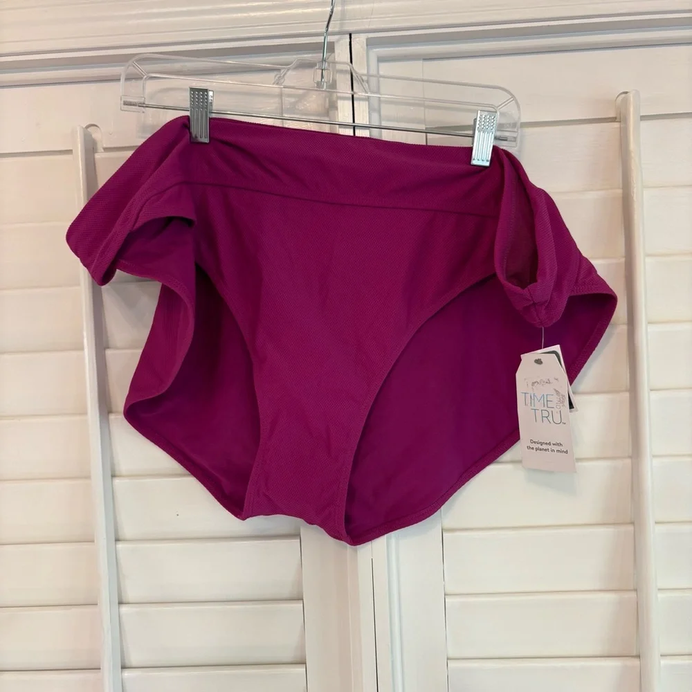 Time‎ And Tru Purple Swimsuit Bottom Size 3X